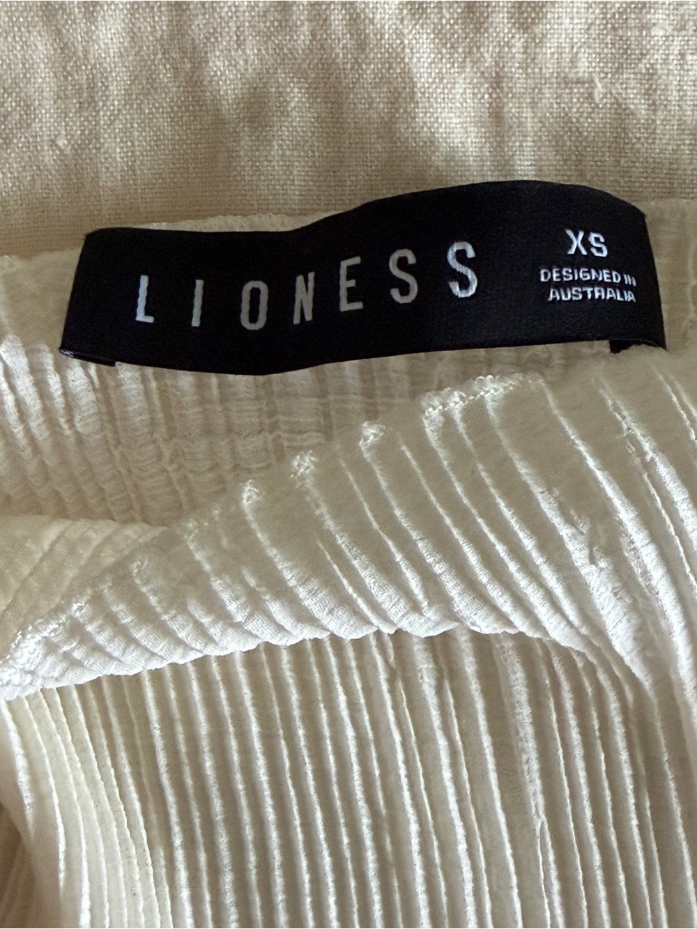 Lioness Cream Ribbed Long-Sleeve Top - Picture 4 of 4